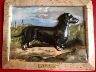 The Dachshund By Edwin Megargee Ken - L - Ration Plastic /cardboard Stand Up