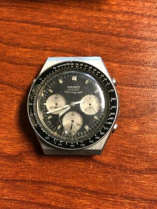 Vintage Seiko 7a28 - 7039 Speed Timer Panda Chronograph,  7a28a Movement