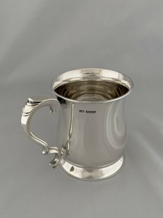 Antique Silver Pint Mug Tankard 1938 Sheffield Emile Viner Sterling Beer Mug