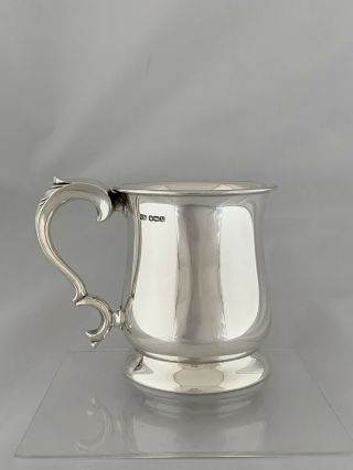 Antique Silver PINT MUG TANKARD 1938 Sheffield EMILE VINER Sterling Beer Mug 2