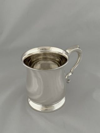 Antique Silver PINT MUG TANKARD 1938 Sheffield EMILE VINER Sterling Beer Mug 4