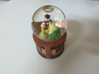 Disney Snow White Dopey 31/2 " Mini Snow Globe Very Rare Vintage Collectible