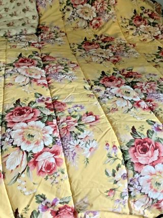 Vintage Ralph Lauren Sophie Brooke Cabbage Rose /floral Full Queen Comforter