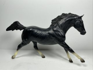 Vintage Breyer Black Beauty Stallion Horse Model 89 With Four White Socks