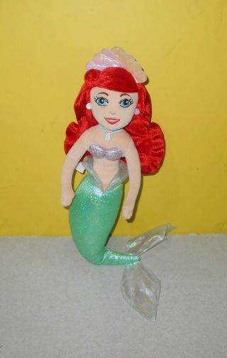 18” Stuffed Plush Disney Princess Ariel The Little Mermaid By Just Play