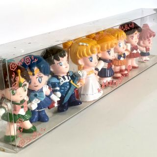 Vintage Sailor Moon R Mini Chibi Gacha Character Figurine Figure Set