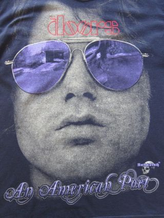 Vintage The Doors T - Shirt Jim Morrison Rock Band 90 