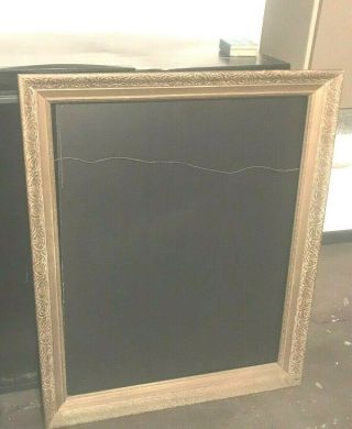 Large Gold Chalkboard Framed 24x30 Vintage Flower Frame Art Wall Menu Boutique