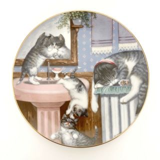 Mischief Makers Country Kitties By Gre Gerardi Limited Edition Plate 1988