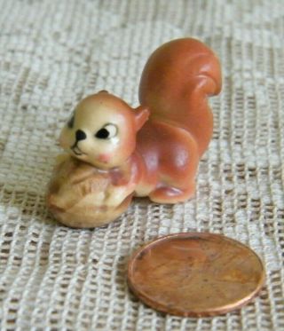 Vintage Josef Originals Japan Squirrel With Nut Figurine