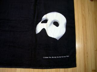 Vintage 1988 Phantom of the Opera RUG Really Useful Group HUGE Towel RARE LN 2