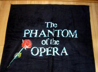 Vintage 1988 Phantom of the Opera RUG Really Useful Group HUGE Towel RARE LN 3