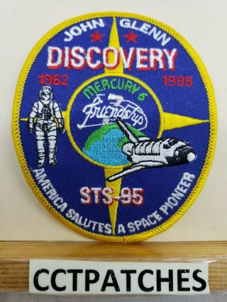 Nasa John Glenn Space Pioneer Shuttle Discovery Sts - 95 Patch