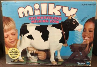Vintage 1977 Kenner Milky The Marvelous Milking Dairy Cow W/box