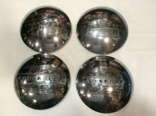1941 1942 1943 1944 1945 1946 1948 Chevy Vintage Dog Dish Hub Caps (set Of 4)