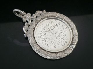 Antique Sterling Silver Kintyre Agricultural Medal 1896,  Best Pen Female Sheep 3