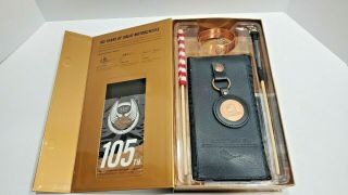 Harley Davidson 105 Year Anniversary Gift Box Cooper Bracelet Travel Wallet Flag