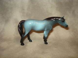 Breyer Cm Glossy Decorator Blue Roan American Quarter Horse Stablemate