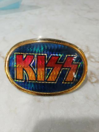 Vintage Kiss Prism Belt Buckle Pacifica Mfg 1977 L.  A.  California