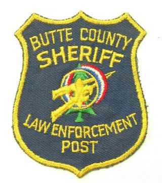 Vintage Butte County,  Ca Sheriff Police Shoulder Patch Pd Embroidered