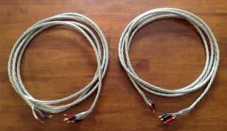 Vintage Straightwire " Waveguide 8 ".  Speaker Cables 12ft.  Long