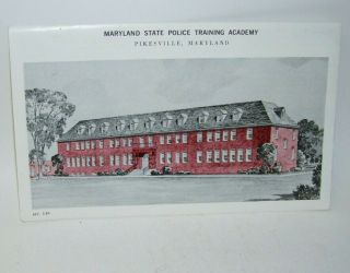 Vintage Maryland State Police Training Academy Brochure