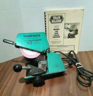 Vintage Foley Belsaw Model 399 Saw Chain Grinder Sharpener Chain Mate