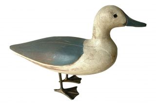 Vintage Sarreid Ltd Handcrafted In Italy 16 " Wood & Brass Duck Sculpture Rare