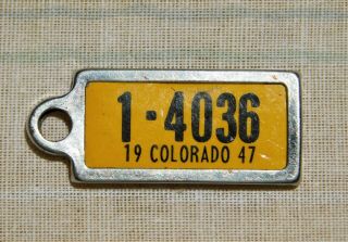 Dav 1947 Colorado Co Keychain License Plate Tag Disabled American Veterans