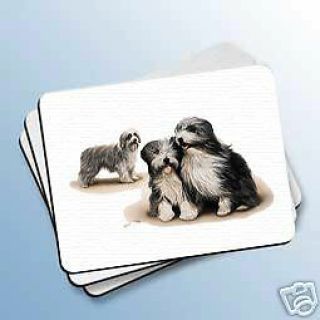 Bearded Collie Dog Computer Mouse Pad Mousepad