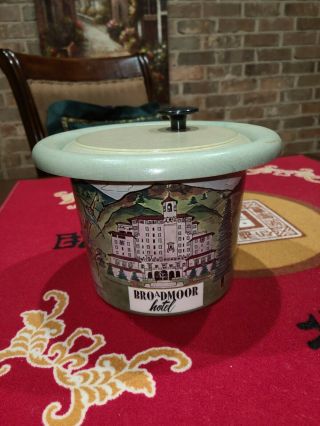 Mid - Century Broadmoor Hotel 7” Vintage Fiberglass Ice Bucket