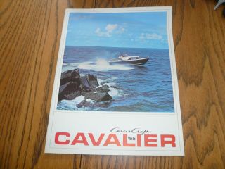 1965 Chris Craft Cavalier Sales Brochure & Price Schedule - Vintage -