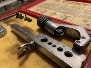 Vintage Blue - Point Tools Usa Tube Cutting Double Flaring Kit Tf528d Brake Line