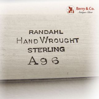 Arts and Crafts Napkin Ring Randahl Sterling Silver 2