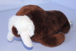 Vintage 1982 Sea World 9 " Walrus Plush Stuffed Animal