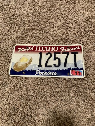 Idaho World - Famous Potatoes Spud License Plate