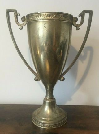 Very Large Not Engraved White Metal Trophy,  Loving Cup,  Trophies,  Trophy
