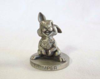 Walt Disney Productions Fine Pewter Figure Thumper Rabbit From Bambi