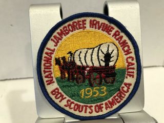 Vintage Boy Scout Bsa Uniform Patch,  1953 National Jamboree Irvine Ranch Calif.