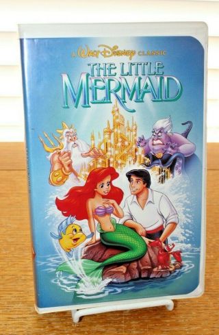 Walt Disney Black Diamond Orig Vhs Movie Little Mermaid Classic Banned Cover