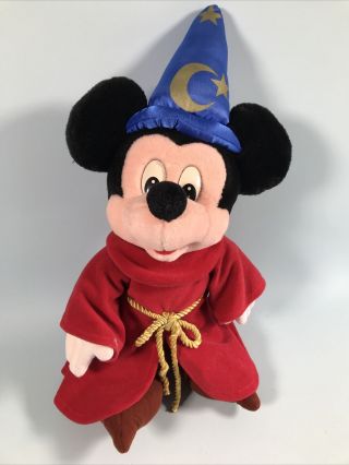 Disneyland Paris Mickey Mouse Fantasia Plush Soft Toy Collectable Sourcerer Rare