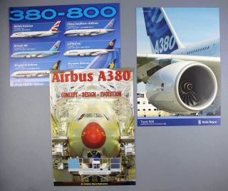 Airbus A380 Supplement Airliner World Poster & Trent 900 Engine Brochure