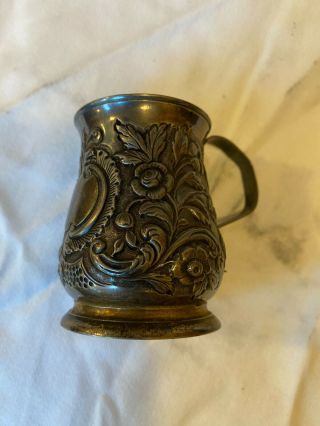 Antique Georgian Silver Christening Mug London Hallmarks