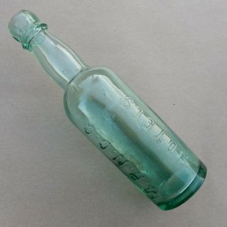 Scarce Northern Ireland M.  R.  N.  C.  C.  Circa 1905 Aqua Glass Railway Beer Bottle