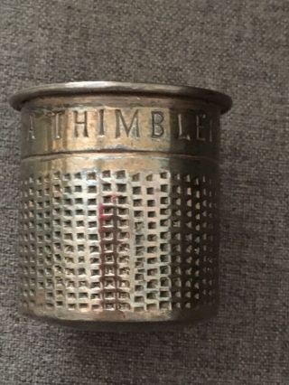 Vintage Mexico Taxco sterling silver just a thimble ful shot glass Dominguez 2