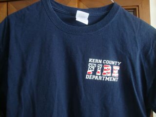 Kern County Fire Department Central Valley California Large Shirt