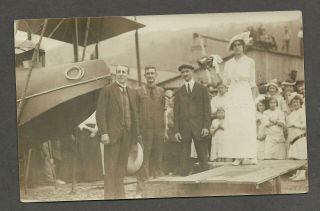 Ca.  1915 Glenn Curtiss,  John Cyril Porte,  George Hallett Photo Postcard Stk 301