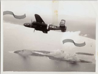 Wwii Usaaf B - 25 345th Bg 498th Bs Parnell Art Wakde Is Nei 1944 1 Photo