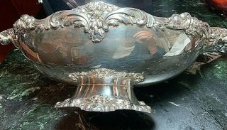 1960s Lunt Silverplate Oval Footed Centerpiece Eloquence 17 " A75 Rare