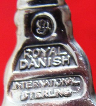 Royal Danish by International Sterling Silver Pierced Serving spoon,  8 1/2 